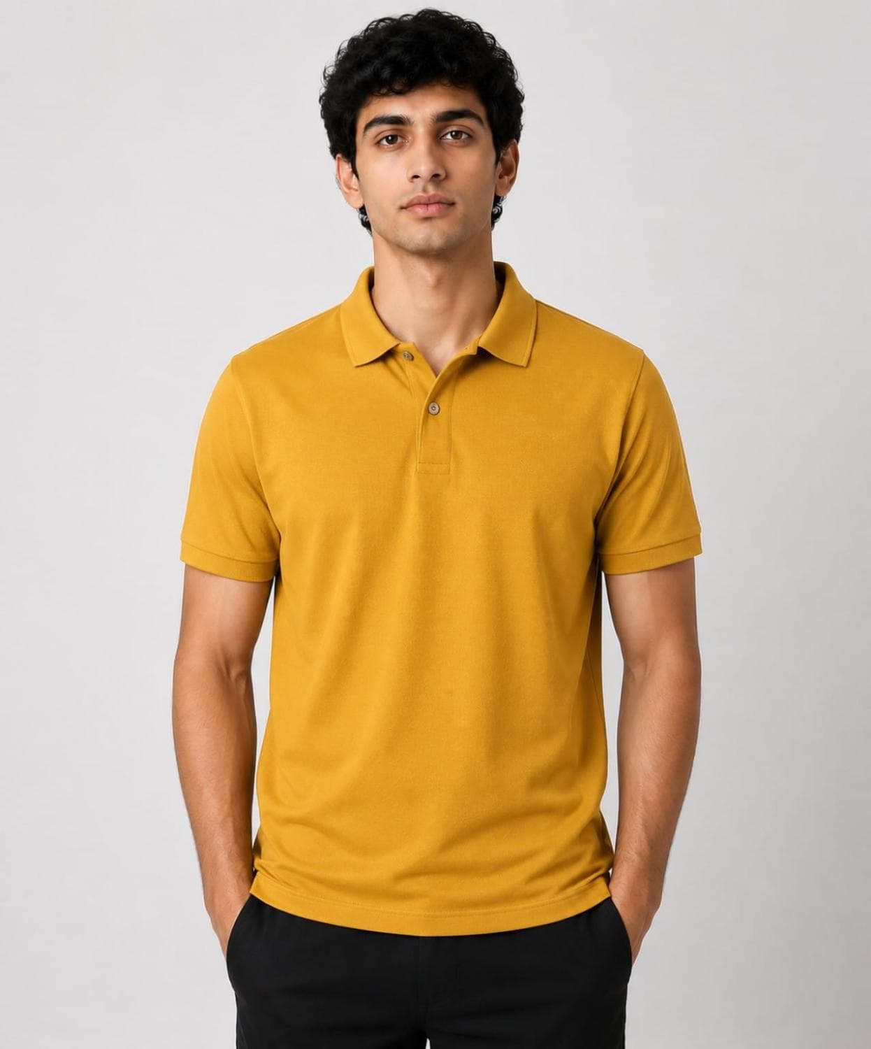 Dry Fit Mars Polo T-Shirt — on model