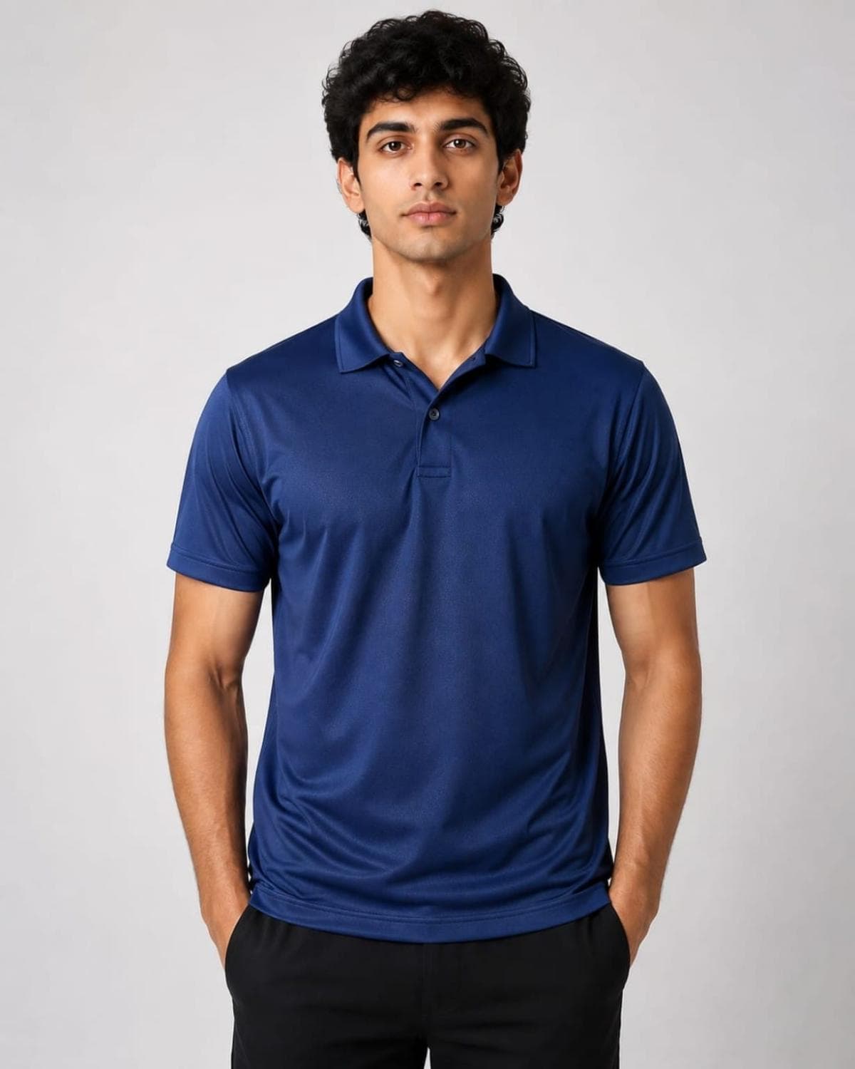 Selina Polo T-Shirt — on model