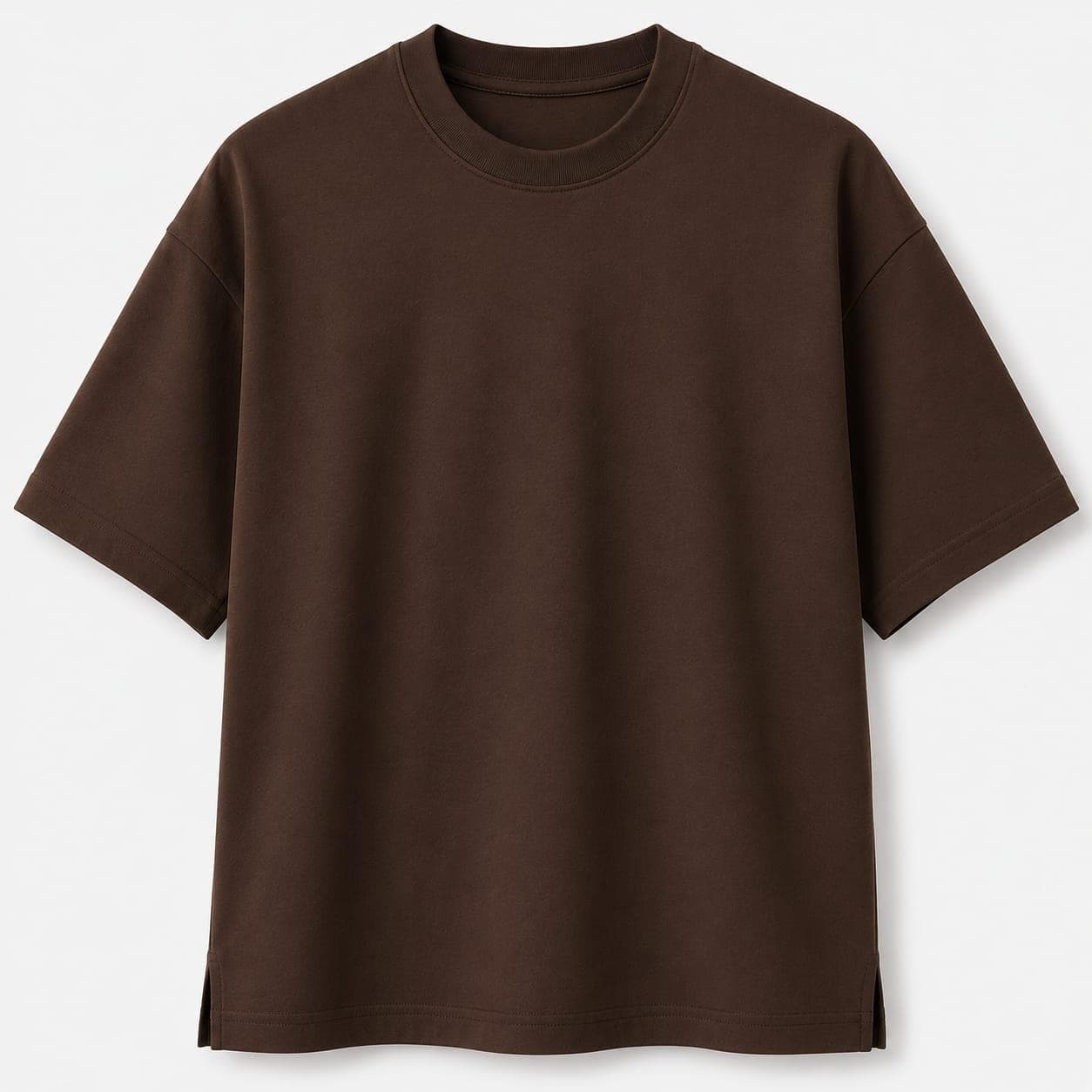 Oversized Cotton Round Neck T-Shirt — product