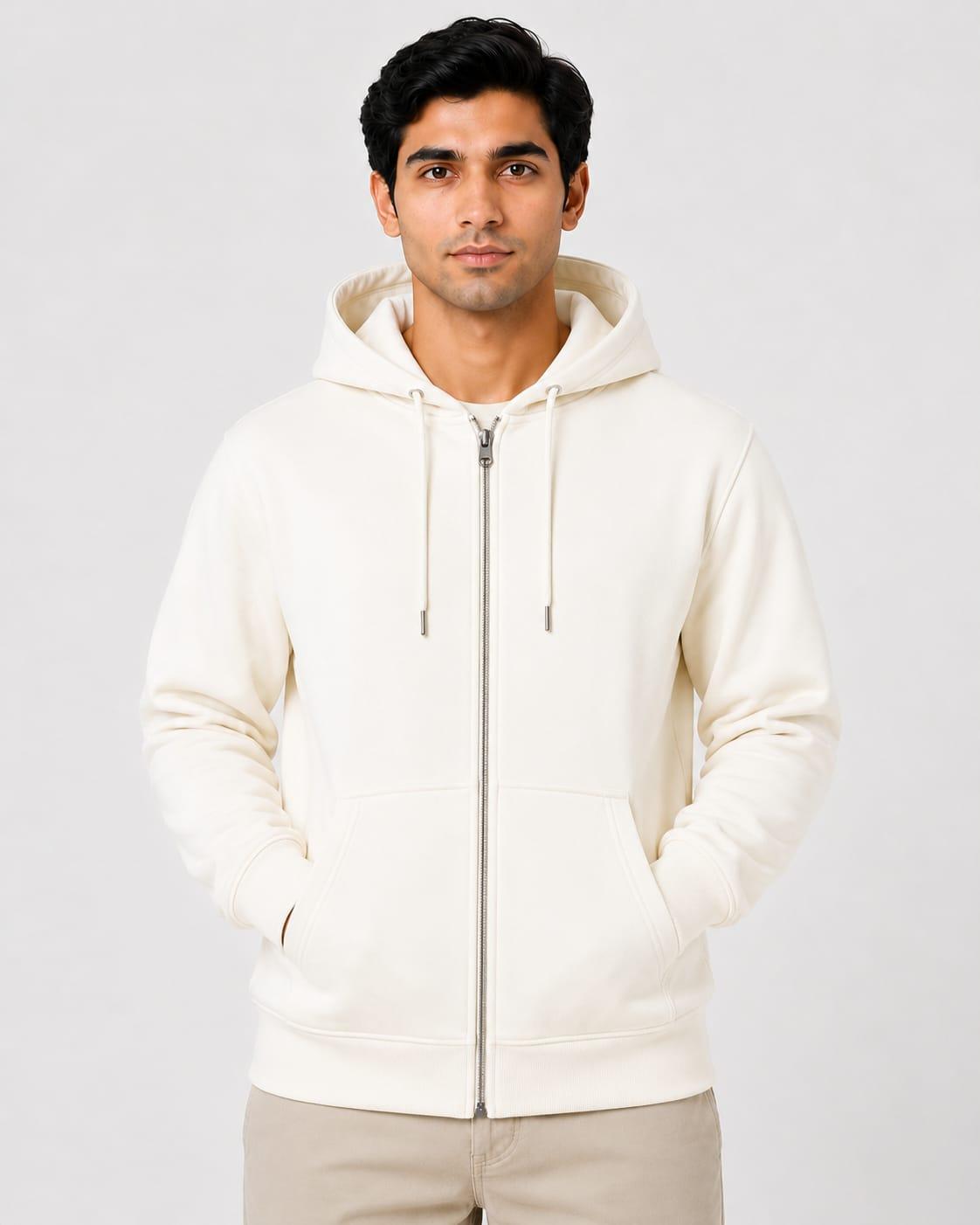 Polycotton Hoodie – With Zipper