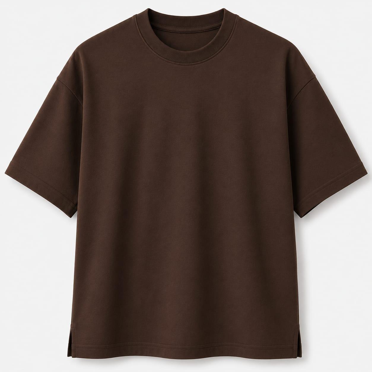 Oversized Cotton Round Neck T-Shirt